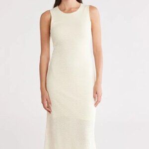 NWT Rag & Bone Ivory Carine Crochet Tank Maxi Dress S